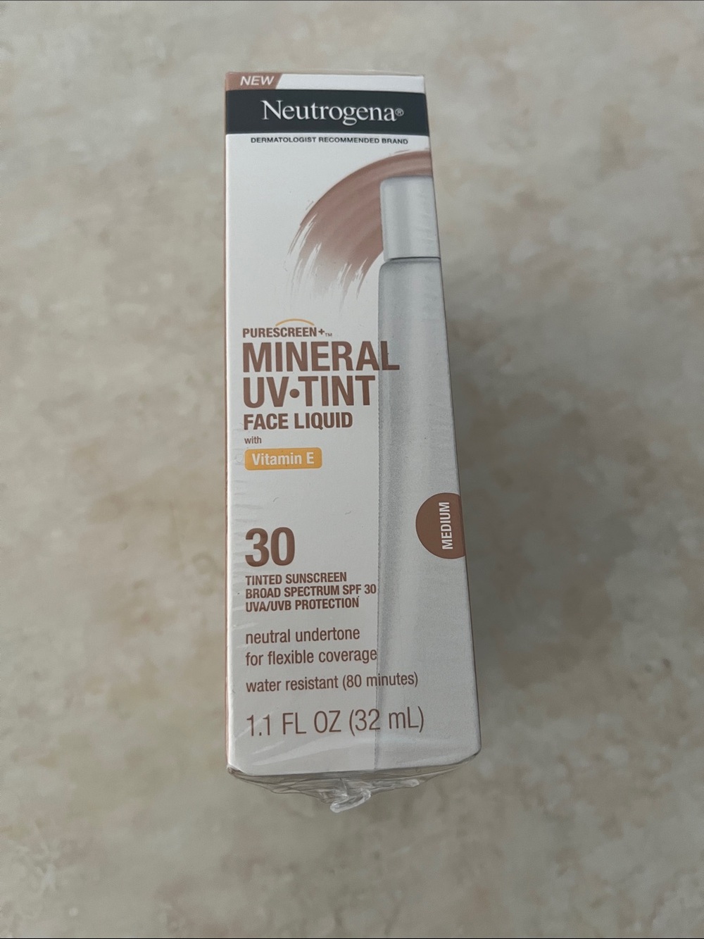 Neutrogena Mineral UV-Tint Face Liquid SPF 30 - Medium expired 01/2027